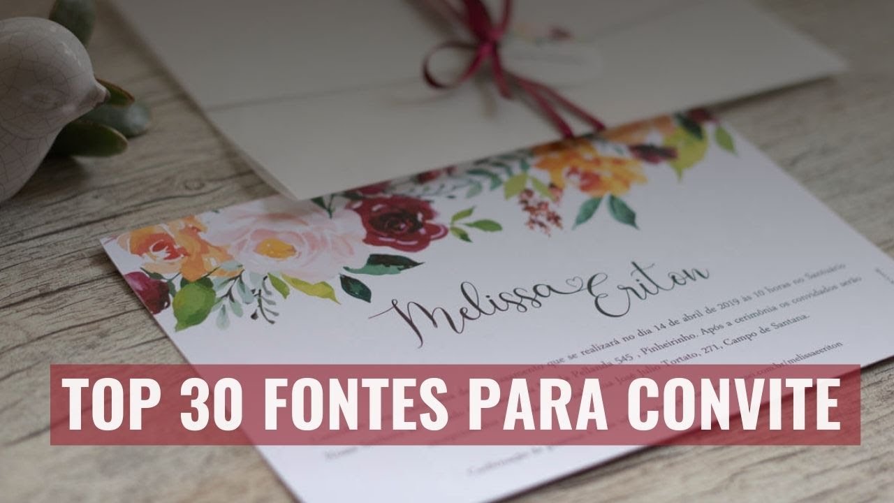 Descubra as 30 Fontes Mais Populares para Convites